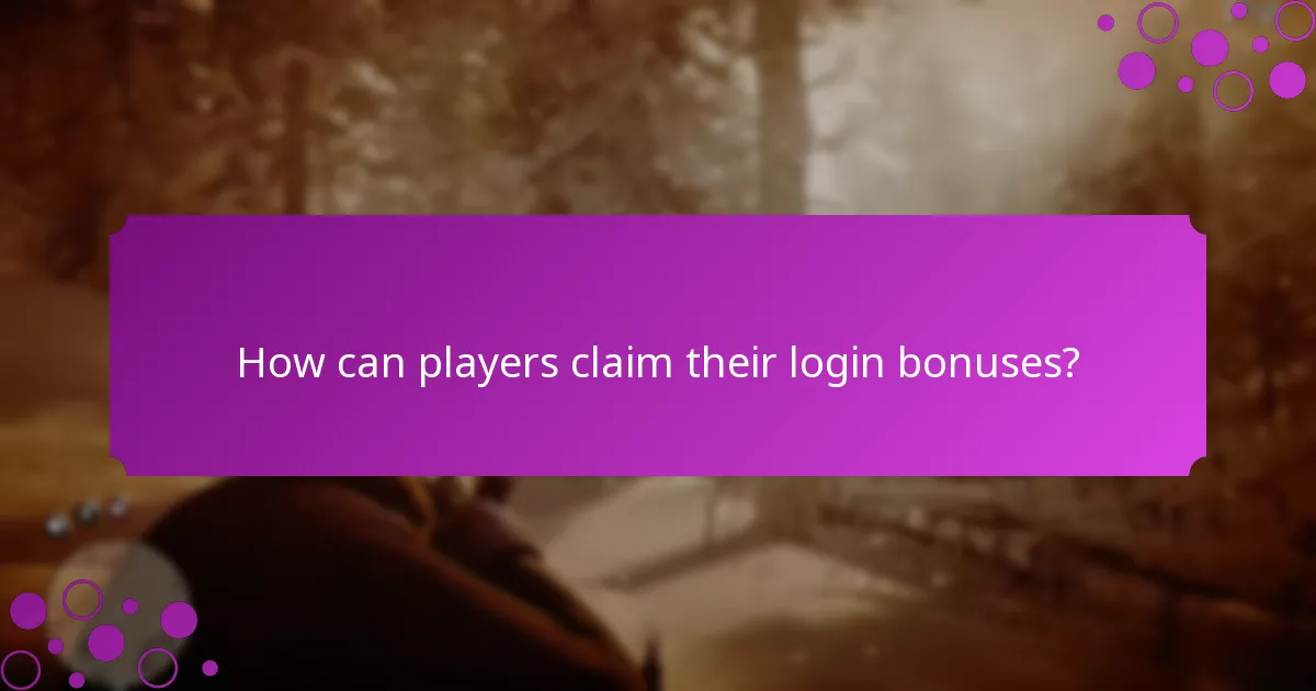 What unique items can players receive as login bonuses?