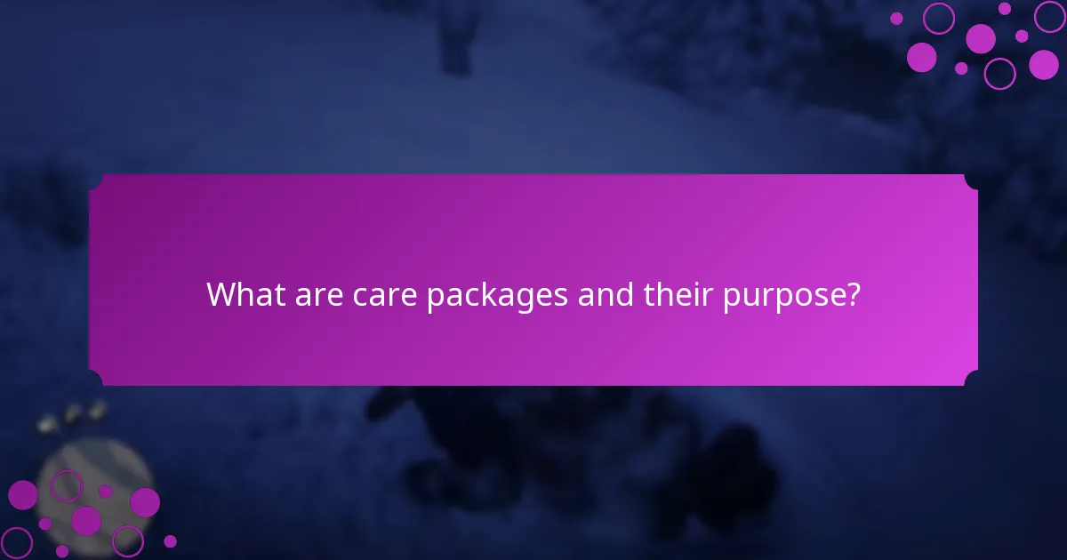 What are limited-time rewards associated with care packages?