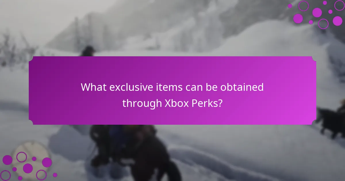 What exclusive items can be obtained through Xbox Perks?