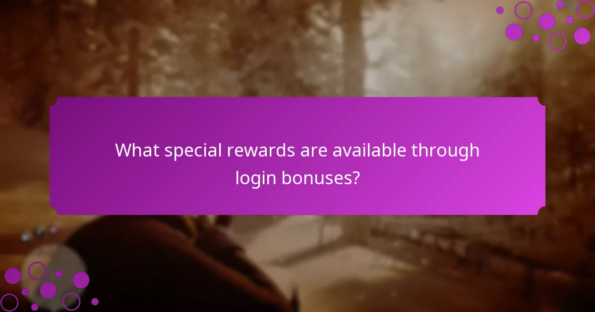 How can players claim their login bonuses?